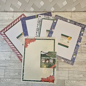 Christmas Stationery Printer Paper Assortment 8.5"x11" Over 150 Sheets